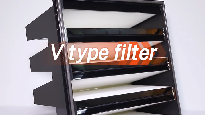 V-bank Plastic Frame Duct Filter Box Air HEPA Filter H14| Alibaba.com