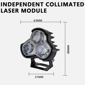 LELANPU Phare LED Moto Baja ATV <span class=keywords><strong>avec</strong></span> <span class=keywords><strong>ventilateur</strong></span> de refroidissement, projecteur stroboscopique, feux de brouillard pour voiture - Product Image 6