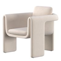 Fauteuil individuel moderne de luxe en velours crème, support de dessin technique CAO, service VIP 1-à-1, suivi de production