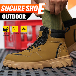 Outdoor <b>Men</b> <b>Work</b> <b>Boots</b> Safety Shoes Anti-puncture Safety <b>Boot</b> <b>Work</b> Steel Toe Shoes Indestructible Desert <b>Boots</b> Protective - Product Image 4