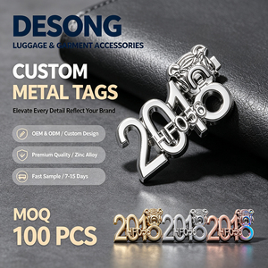 Etiqueta Metálica de Acero Inoxidable Grabada para Bolsos y Mochilas, OEM y ODM, y Logotipo Personalizado para Suministros de Decoración de Moda - Product Image 1