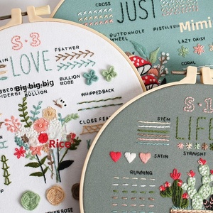 Kits de broderie pour débutants adultes, kit de démarrage de la broderie avec motif, point de croix - Product Image 3