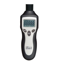 Tacómetro Digital de Contacto/Sin Contacto con Pantalla LCD, Instrumento de Medición de Velocidad para Detección de Distancia