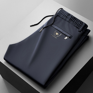 Pantalon d'été fin décontracté pour homme, séchage rapide, coupe droite ample, idéal pour l'extérieur - Product Image 2