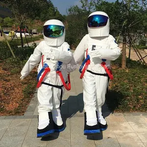 Fantasia de astronauta mascote, traje de mascote, fantasia de astronauta, com mochila e sapatos de luva, brinquedos ce space
