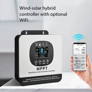 Contrôleur intelligent MPPT pour générateur solaire-éolien 12/24/48V, hybride solaire-éolien contrôlable, efficacité de 99% - Product Image 2