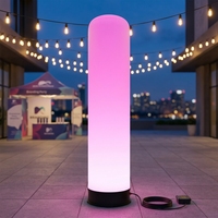 Pilier publicitaire gonflable lumineux LED étanche pour extérieur, idéal pour la décoration de fêtes et événements commerciaux
