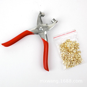 DZT/Dongzhe Eyelet Pliers 4mm 5.5mm 7mm 9mm Leather Punch <b>Tool</b> With Locking Mechanism For DIY <b>Craft</b> Projects - Product Image 1