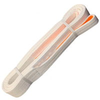 Sangle plate en Polyester avec sangle de levage, 1t 2t 3t 4t 5t 6t 8t 10t 12t
