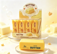 Jouet Squishy en forme de bâton de beurre de 4 oz, super doux, à remontée lente, simulation alimentaire, jouet sensoriel anti-stress à presser pour enfants