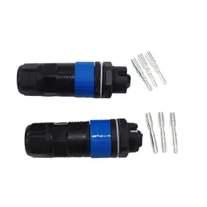 Cabo elétrico M20 para exterior TUV UL Conector IP68 de 3 pinos à prova d'água Inversor AC Fio Conectores à prova d'água