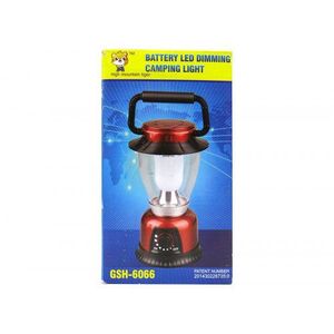 Battery <b>Led</b> Dimming Camping <b>Light</b> GSH 6066 <b>Red</b> With Handle For Outdoor Use - Product Image 2