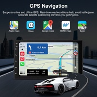 Radio Multimedia Universal para Auto N3E de 7 Pulgadas y 64 GB, Reproductor Estéreo para Auto con Android Auto, Carplay, GPS, Pantalla Táctil IPS, BT, Mirror Link
