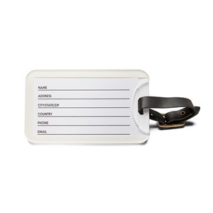 Étiquette de bagage en acrylique OEM/ODM, personnage de <span class=keywords><strong>dessin</strong></span> <span class=keywords><strong>animé</strong></span> 'World Traveler', cadeau de voyage idéal, étiquette d'identification de sac de voyage amusante, pour les vacances, 'Bon Voyage' - Product Image 4