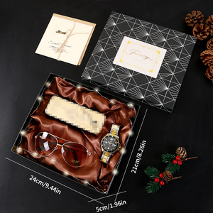 Men's <b>Gift</b> <b>Set</b> Watch Sunglasses Perfume Card Box Father's Day Business <b>Gift</b> 5 Piece <b>Set</b> - Product Image 2