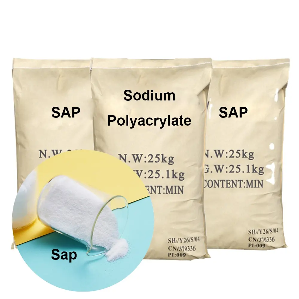 Prix usine pur Sodium Polyacrylate Sap Super absorbant polymère Cas9003-04-7 Socopolymère industriel de haute qualité