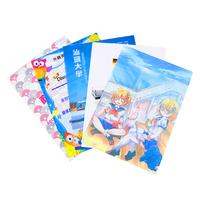 Porte-documents en forme de L A4 avec poche transparente, imperméable et écologique, couleurs personnalisées pour l'école