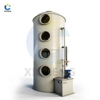 Tour de pulvérisation PP FRP résistante aux UV avec lit de filtration pour le traitement des gaz d'échappement de l'électrolyse