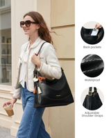 Sacs à bandoulière Hobo Realer, sacs à main Hobo en similicuir de créateur, sacs à bandoulière rétro de grande taille, sacs seau pour femmes
