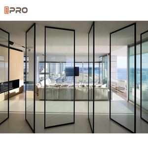 <span class=keywords><strong>Porte</strong></span> <span class=keywords><strong>d</strong></span>'<span class=keywords><strong>entrée</strong></span> japonaise en aluminium, cadre de charnières, modèle moderne, bon marché, <span class=keywords><strong>porte</strong></span> pivotante en verre - Product Image 2