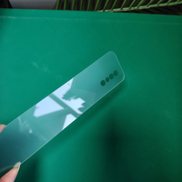 Plaque de verre trempé transparente, personnalisée, avec gravure mate AG, diffuseur de lumière LED flash