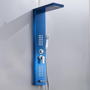 <span class=keywords><strong>Columna</strong></span> <span class=keywords><strong>de</strong></span> <span class=keywords><strong>Ducha</strong></span> <span class=keywords><strong>de</strong></span> Acero Inoxidable con Acabado Dorado, Azul y Negro, <span class=keywords><strong>Columna</strong></span> <span class=keywords><strong>de</strong></span> <span class=keywords><strong>Ducha</strong></span> <span class=keywords><strong>de</strong></span> Pared para Baño, <span class=keywords><strong>Columna</strong></span> <span class=keywords><strong>de</strong></span> <span class=keywords><strong>Ducha</strong></span> <span class=keywords><strong>de</strong></span> Masaje - Product Image 2