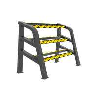 Support de rangement pour haltères en métal réglable pour la musculation et la musculation commerciale, unisexe