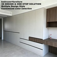 Armoire de rangement pour vêtements et bureau d'étude autoportante, grande capacité, en contreplaqué blanc, minimaliste, écologique et peu encombrante pour enfants