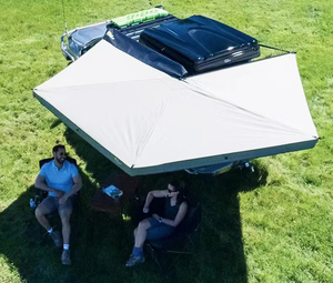 Toldo de Coche para Campamento al Aire Libre 4x4, Toldo de Techo Retráctil de 270 Grados con Luz LED, Independiente - Product Image 6