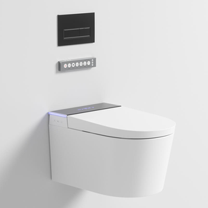 Inodoro Inteligente Moderno de Pared con Asiento Calefactado y Descarga Oculta DY120 - Diseño Moderno Suspendido en la Pared - Product Image 1