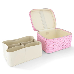 Ostrich <b>Vanity</b> Case Carrying Cosmetic Personalized Beauty Storage <b>Bag</b> SM-003 Mini Cosmetic <b>Bag</b> SM-003 - Product Image 2