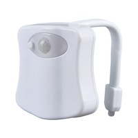 Hot-Selling 16 couleurs LED veilleuse Smart ABS capteur de corps humain batterie de lumière de toilette pour salon Mini veilleuse