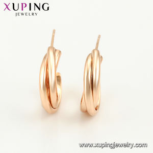 Xuping-pendiente de <span class=keywords><strong>oro</strong></span> amarillo de <span class=keywords><strong>18</strong></span> quilates para <span class=keywords><strong>mujer</strong></span>, diseño elegante, 98382 - Product Image 2