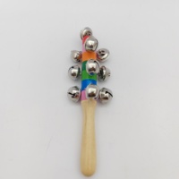Wholesale Wooden Children's Musical Instrument Set for Kindergarten Performance with String Bells and Stick Handle