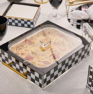 RAY YI Vente en gros personnalisée de décorations Judaica en lucite, support isolé pour plats alimentaires, organisation - Product Image 1