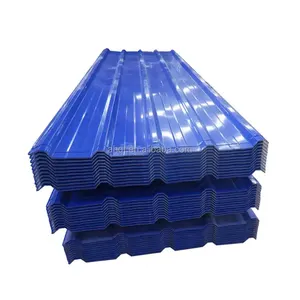 Z40-275 Building Material Zinc Color Coated Galvanized Corrugated Roofing Sheet Iron Metal Roof Manufacturer 20 26 Gauge