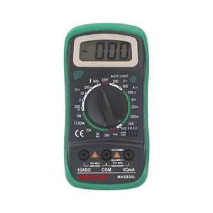高品質グリーンハンドヘルドデジタルマルチメーターDC & AC電圧計