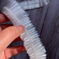 Forros Desechables para Pedicura, Ecológicos e Impermeables, Transparentes, 400 Unidades por Caja, con Elástico de Plástico PE para Baño de Pies en Salón