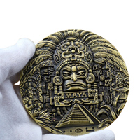 Pièces commémoratives disney en bronze, médaillon en relief, métal