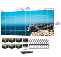 LED-Bildschirm P3.91mm Vollfarbiger LED-Videobildschirm Maßgefertigte Halterung für Ausstellungen & DJ-Bühnen LED-Bildschirm Videopanel 5m X 2.5m