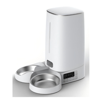 Distributeur de nourriture intelligent pour animaux de compagnie USMILEPET avec caméra, grande capacité 5L, contrôle par application WiFi, vision nocturne, audio bidirectionnel, pour chats et chiens, à domicile