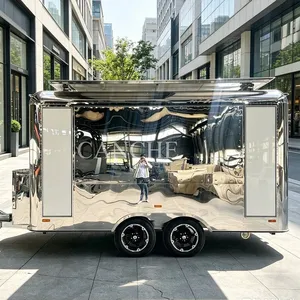 Carrito de Comida Estándar Europeo para Helados, Pizza, Tacos y BBQ, Remolque Móvil de Comida con Certificación CE - Product Image 1