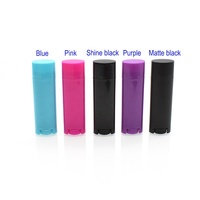 Tubes vides en plastique PP pour rouge à lèvres, baume à lèvres, brillant à lèvres, 4,5 g, ovales, pour emballage cosmétique