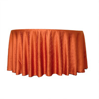 Nappe ronde en jacquard vert émeraude de 120 pouces, nappe en polyester pour mariage