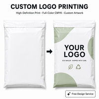 Sac d'expédition biodégradable pour vêtements, sous-vêtements et chaussettes, avec logo personnalisé, polymailer 120 microns pour l'emballage des vêtements