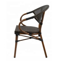 Chaises en rotin en métal de style moderne pour meubles d'extérieur pour hôtels plages restaurants en plein air chambres à coucher écoles parcs cuisines