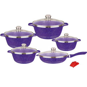 Ensemble de 12 ustensiles de cuisine en pierre médicale, antiadhésifs, en granit rose, en gros - Product Image 6