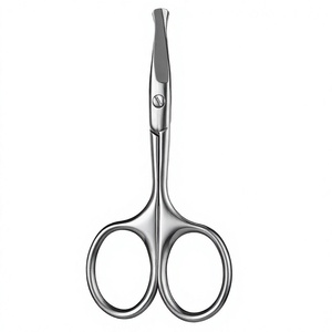 Nouvelles ciseaux pour couper les poils du nez, lame incurvée en acier inoxydable, pointe ronde pour couper les poils du nez, des oreilles et des sourcils, ciseaux de toilettage - Product Image 1