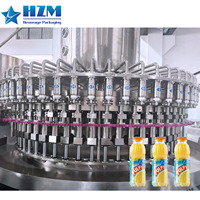Automatische 4-in-1 fruitsapvulfabriek voor het maken van warme sappen, sinaasappelsap productielijn, UHT-systeem met PLC