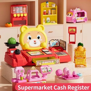 Ensemble de <span class=keywords><strong>caisse</strong></span> <span class=keywords><strong>enregistreuse</strong></span> miniature pour enfants, jeu d'imitation préscolaire, accessoires de supermarché, scanner de <span class=keywords><strong>caisse</strong></span> <span class=keywords><strong>enregistreuse</strong></span> pour enfants - Product Image 2
